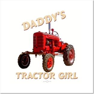 Daddy's tractor girl Posters and Art